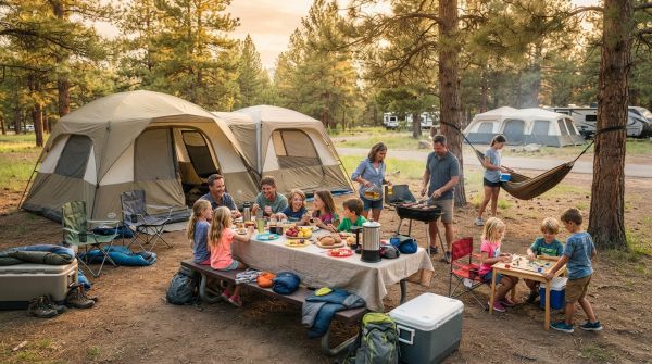 Les offres spéciales camping pour les familles nombreuses